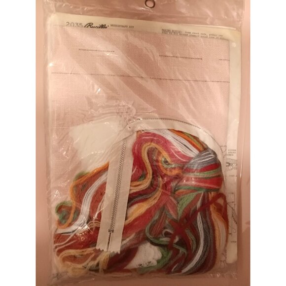 Vintage Bucilla Strawberry Dream Needlecraft, Lace Trim, Decorative Pillow Kit - Picture 4 of 4